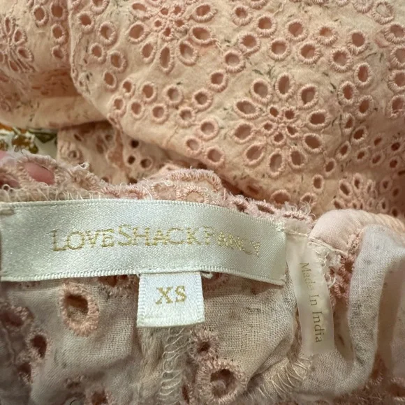 Love Shack Fancy Dora dress pink parfait XS - Picture 5 of 6